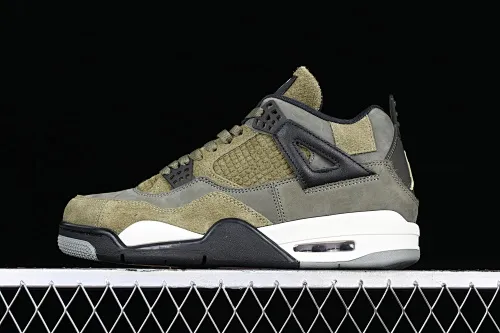 All categories Air Jordan Jordan series basketball shoes Air Jordan 4 pure original Air Jordan 4 SE Craft "Medium Olive" AJ4 Joe 4 olive green FB9927-200